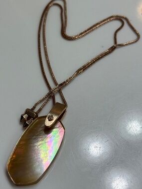 Opaque Brown & Rose Gold Kendra Scott Necklace